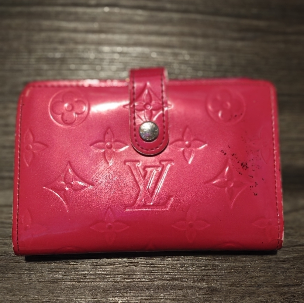 Louis Vuitton Vernis French Purse Wallet Rose Pop